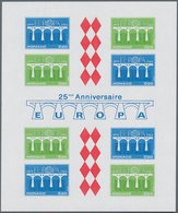 Monaco: 1984, 25 Years Of Europa-CEPT IMPERFORATE Miniature Sheet, Mint Never Hinged And Scarce, Unl - Ungebraucht