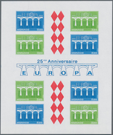 Monaco: 1984, 25 Years Of Europa-CEPT IMPERFORATE Miniature Sheet, Mint Never Hinged And Scarce, Unl - Nuovi