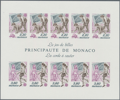 Monaco: 1989, Europa-CEPT ‚Children Games‘ IMPERFORATE Miniature Sheet, Mint Never Hinged And Scarce - Neufs