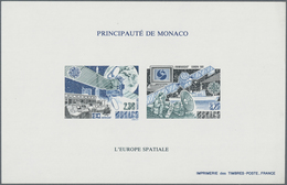 Monaco: 1991, Europa-CEPT 'European Space Travel' Perforate And IMPERFORATE Special Miniature Sheets - Neufs