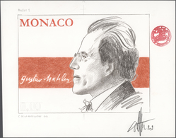 Monaco: 2009. Original Artist's Drawing For The Issue "150th Birthday Of Gustav Mahler" By Cyril Pat - Neufs