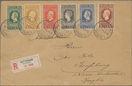 Niederlande: 1913, 100th Anniversary, 2½c.-20c., Attractive Franking On Registered Cover From "ROTTE - Briefe U. Dokumente