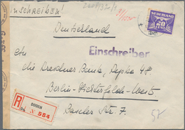Niederlande - Besonderheiten: 1942, Registered Cover With Manuscript Sender "Prinzessin Henriette Vo - Autres & Non Classés