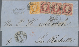 Norwegen: 1860 Cover From Christiania To La Rochelle Via Svinesund By French Ship And Via Paris, Fra - Sonstige & Ohne Zuordnung