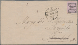 Norwegen - Retourmarken: 1872 'Som Ubesörget' Black On Pale Rose-lilac, Used On Returned Cover From - Autres & Non Classés