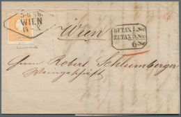 Österreich: 1861, Brief Aus Semlin 10 Okt., Frankiert Mit Außergewöhnlich Farbtiefer Und Gut Gezähnt - Used Stamps
