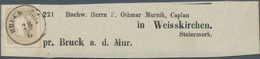 Österreich: 1861, (1.05) Kr. Grau, Farbfrisch Und Allseits Breitrandig Auf Vollständiger Adressschle - Gebruikt