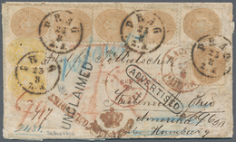 Österreich: 1867 RUSSLAND-ÖSTERREICH-USA: Chargierter Faltbrief Von Tula (RUSSLAND) Nach Steubenvill - Oblitérés