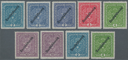 Österreich: 1919, Freimarken „Großes Wappen“ Mit Aufdruck, überkompletter Satz Mit Allen Bei Farben - Used Stamps