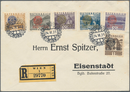 Österreich: 1931 (24.6.), Rotarier Kompletter Satz Auf R-Brief Mit Zugehörigen So.-Stpl. 'ROTARY-CON - Gebraucht