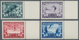 Österreich: 1933, Jugendwohlfahrt: FIS-Wettkämpfe In Innsbruck, Kompletter Postfrischer Satz Vom Rec - Gebruikt