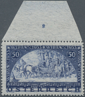 Österreich: 1933, WIPA Faserpapier Vom Oberen Bogenrand Mit Spiegelverkehrter Plattennummer "2", Pos - Gebraucht