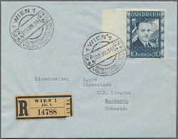 Österreich: 1934, 10 S. Dollfuß, Luxus-Randstück Links Mit Anlagepunkt Mit ESST "1 WIEN 25.VII.36 ÖS - Used Stamps