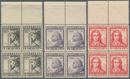 Österreich: 1934, Wohlfahrt: Österreichische Baumeister, Kompletter Postfrischer Luxus-Satz Von 6 We - Used Stamps