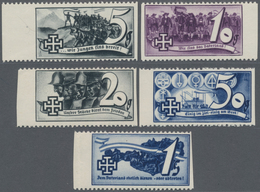 Österreich: 1938, Schuschnigg-Vignetten, Kompl. Postfrischer Satz Mit 5 Versch. Wertstufen Von 5 Gr - Gebraucht