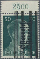 Österreich: 1945, Grazer Aufdruck, 50 Pfg. Mit Doppeltem Aufdruck, Postfrisches Oberrandstück, Signi - Used Stamps