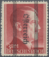 Österreich: 1945, Grazer Aufdruck, 3 RM Mit Kopfstehendem Aufdruck, Postfrisch, Signiert Wallner. - Used Stamps