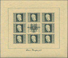 Österreich: 1946, 1-5 Schilling Renner Geschnitten, Kompl. Satz Kleinbögen, Einwandfrei Postfrisch, - Used Stamps