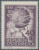 Österreich: 1947, 100 Jahre Telegraphie 40 Gr. In Drei Verschied. PHASENDRUCKEN (1.-2. Phase Plus Fe - Gebruikt