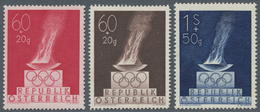 Österreich: 1948, Olympische Sommerspiele London, Phasendruck In Schwarz Mit Wertangabe "60+20g". Vs - Gebraucht