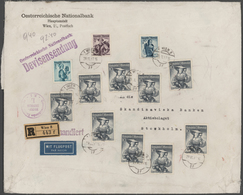 Österreich: 1950 (29.6.), Trachten 10 S. Neun Einzelwerte Sowie Trachten 2 S., 30 Gr. Und 10 Gr. Auf - Used Stamps