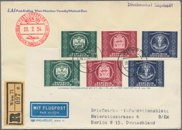 Österreich: 1954 (19.7.), UPU-Adresszettel (Type Y) Mit Zusatzfrankatur (vs. UPU-Satz Und Rs. 60 Gr. - Used Stamps