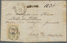 Österreich - Stempelmarken: 1855, 3 Kreuzer C.M. Grün/schwarz Stempelmarke, Als Freimarke Verwendet - Revenue Stamps