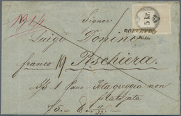 Österreich - Stempelmarken: 1863, Stempelmarke 5 Kr. Als Einzelfrankatur Auf Postalisch Befördertem - Steuermarken