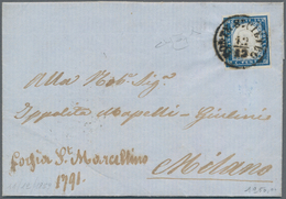 Österreich - Lombardei Und Venetien - Stempel: 1859. Seltener österreichischer K1 "PONTE S. PIETRO" - Lombardo-Venetien