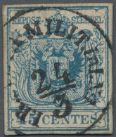 Österreich - Lombardei Und Venetien - Stempel: "I.R. (POSTA) MILIT. In I. Nr 1 24/3", Klarer Abschla - Lombardy-Venetia