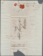 Österreichische Post In Der Levante: 1832, Faltbrief Mit Seltenem L2 "Geräuchert Vom Contunam Amte Z - Oriente Austriaco