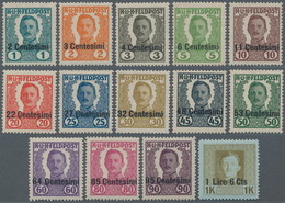 Österreichisch-Ungarische Feldpost - Italien: 1918, 2 C. - 1 L.6C., Nicht Ausgegebene Feldpost-Serie - Andere & Zonder Classificatie