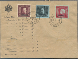 Österreichisch-Ungarische Feldpost - Serbien: 1914/1916, Aufdruck-Ausgabe, 1 H.-10 Kr., Komplette Se - Autres & Non Classés
