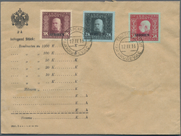 Österreichisch-Ungarische Feldpost - Serbien: 1914/1916, Aufdruck-Ausgabe, 1 H.-10 Kr., Komplette Se - Andere & Zonder Classificatie