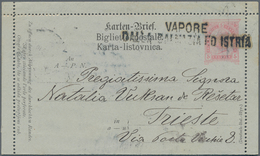 Österreich - Schiffspost: 1899, Kartenbrief Franz Joseph 5 Kr. Rosa (Deutsch-Ital.-Illyr.) Mit Schif - Other & Unclassified