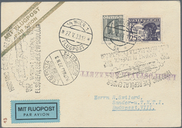 Österreich - Flugpost: 1933 (27.5.), Karte Mit 1 Gr. Ziffer Und 25 Gr. Pilotenkopf Als Flugpost Von - Sonstige & Ohne Zuordnung