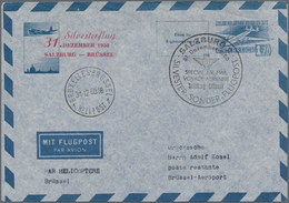 Österreich - Flugpost: 1950 (31.12.), Luftpost-Umschlag 1,70 S. Flugzeug Mit Rotem Zudruck 'Silveste - Other & Unclassified