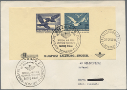 Österreich - Flugpost: 1950 (31.12.), Flugpost-Adresszettel Vögel 60 Gr. + 2 S. Mit Zudruck Für Die - Sonstige & Ohne Zuordnung