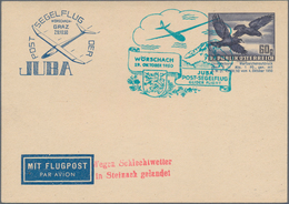 Österreich - Flugpost: 1950 (29.10.), Privat-Postkarte Mit Wertstempel Vögel 60 Gr. Mit Zudruck 'Pos - Autres & Non Classés