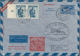 Österreich - Flugpost: 1953 (27.7.), Luftpost-Umschlag 1 S. Flugzeug Mit Rotem Zudruck 'IFRABA-Sonde - Sonstige & Ohne Zuordnung