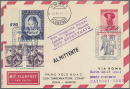 Österreich - Flugpost: 1954 (28.3.), Privat-Luftpost-Faltbrief Trachten 1 S. Rot Mit Zudruck 'PRIMO - Andere & Zonder Classificatie
