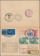 Österreich - Flugpost: 1955 (24.10.), Korrespondenzkarte Trachten 1,45 S. Mit 2 X 2,40 S. '10 Jahre - Other & Unclassified