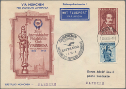Österreich - Flugpost: 1955 (30.3.), Privat-GS-Umschlag 60 Gr. Daffinger (Maler) Mit 10 Gr. Trachten - Sonstige & Ohne Zuordnung