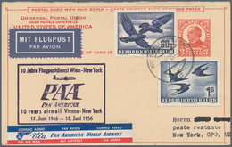 Österreich - Flugpost: 1956 (17.6.), USA Antwort-Postkarte McKinley 3 C. Mit Österr. Vögell 60 Gr. U - Andere & Zonder Classificatie