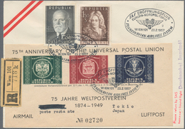 Österreich - Flugpost: 1957 (23.2.), UPU-Adresszettel (Type Z - 75th Anniversary Of The UPU) Mit Bei - Andere & Zonder Classificatie