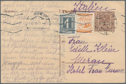Österreich - Ganzsachen: 1925, 700 Kr Braun Ganzsachenpostkarte Mit Zusatzfrankatur 1 G Grau Und 10 - Altri & Non Classificati