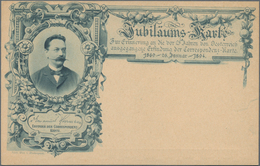 Österreich - Privatganzsachen: 1894. Jubiläums-Postkarte 2 Kr "Zur Erinnerung An Die Vor 25 Jahren V - Sonstige & Ohne Zuordnung