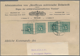 Österreich - Privatganzsachen: 1909/1910, Zwei Großformatige Streifbänder Der 'Administration Von St - Sonstige & Ohne Zuordnung