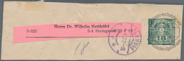 Österreich - Privatganzsachen: 1922 (4.1.), Streifband Mit Wertstempel 'Merkurkopf' 18 H. Schwärzlic - Andere & Zonder Classificatie