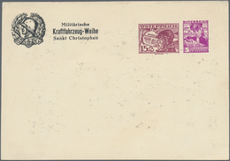 Österreich - Privatganzsachen: 1936, Offizielle Festkarte Mit Zwei Wertstempeln 15 Gr. Pilotenkopf + - Autres & Non Classés